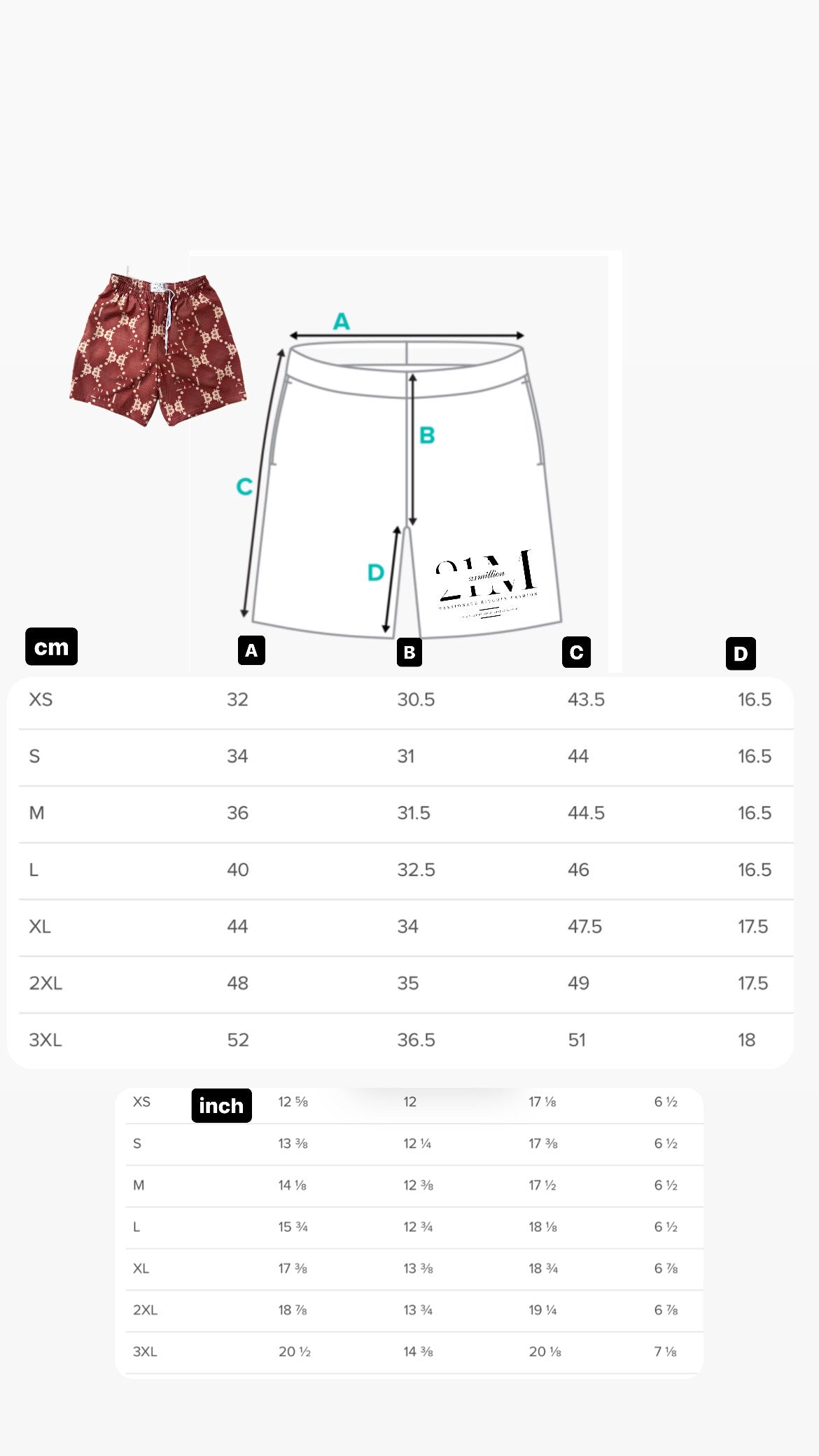 21M swimshorts burgundy