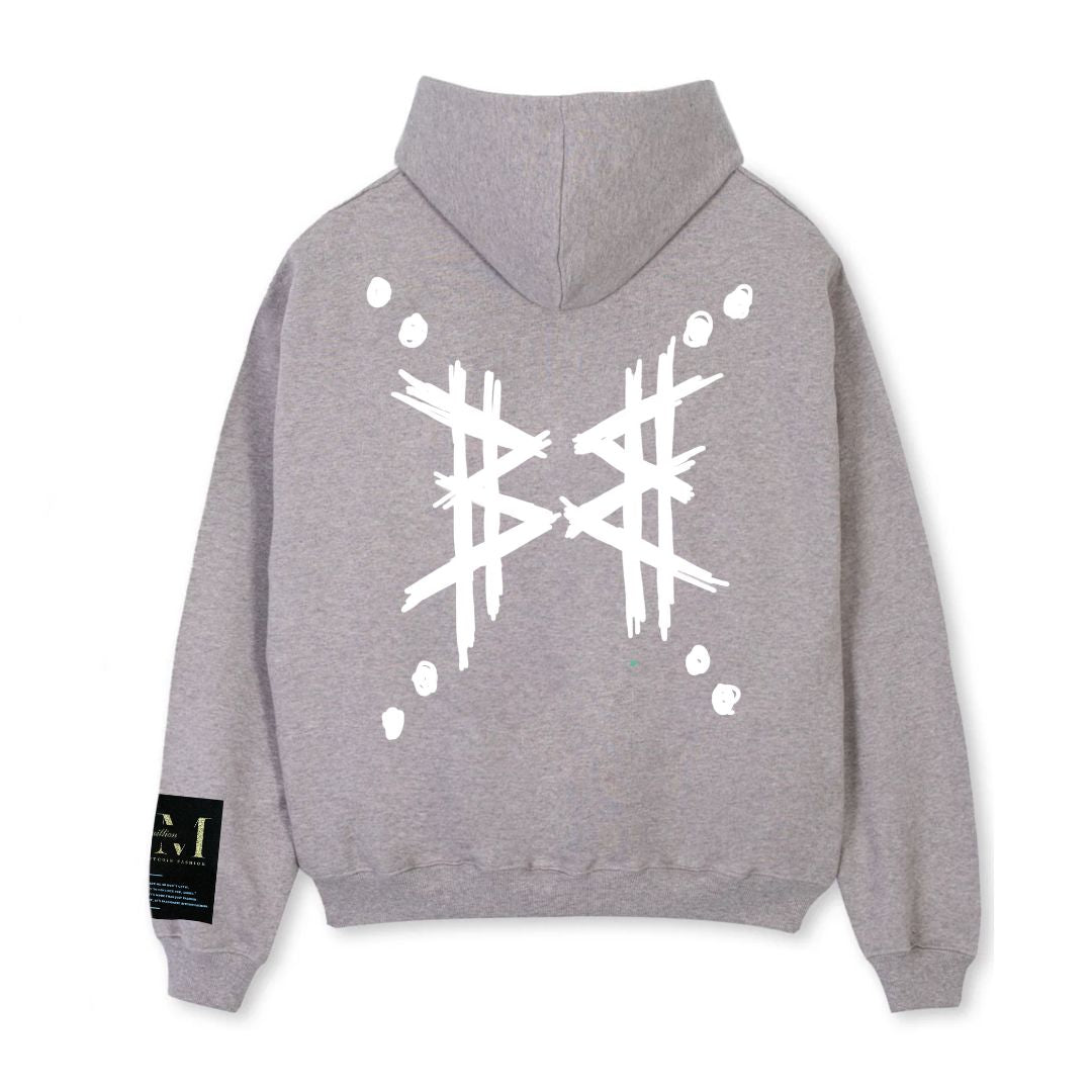 Rebel Zipped oversized hoodie