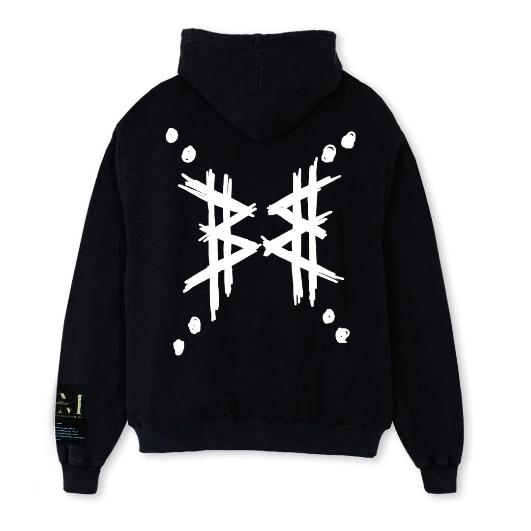 Rebel Zipped oversized zipped hoodie