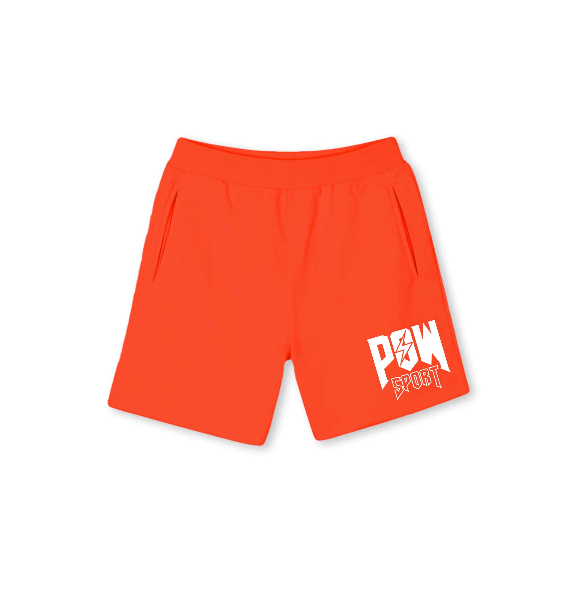 POW-Sport sweatshorts orange wave
