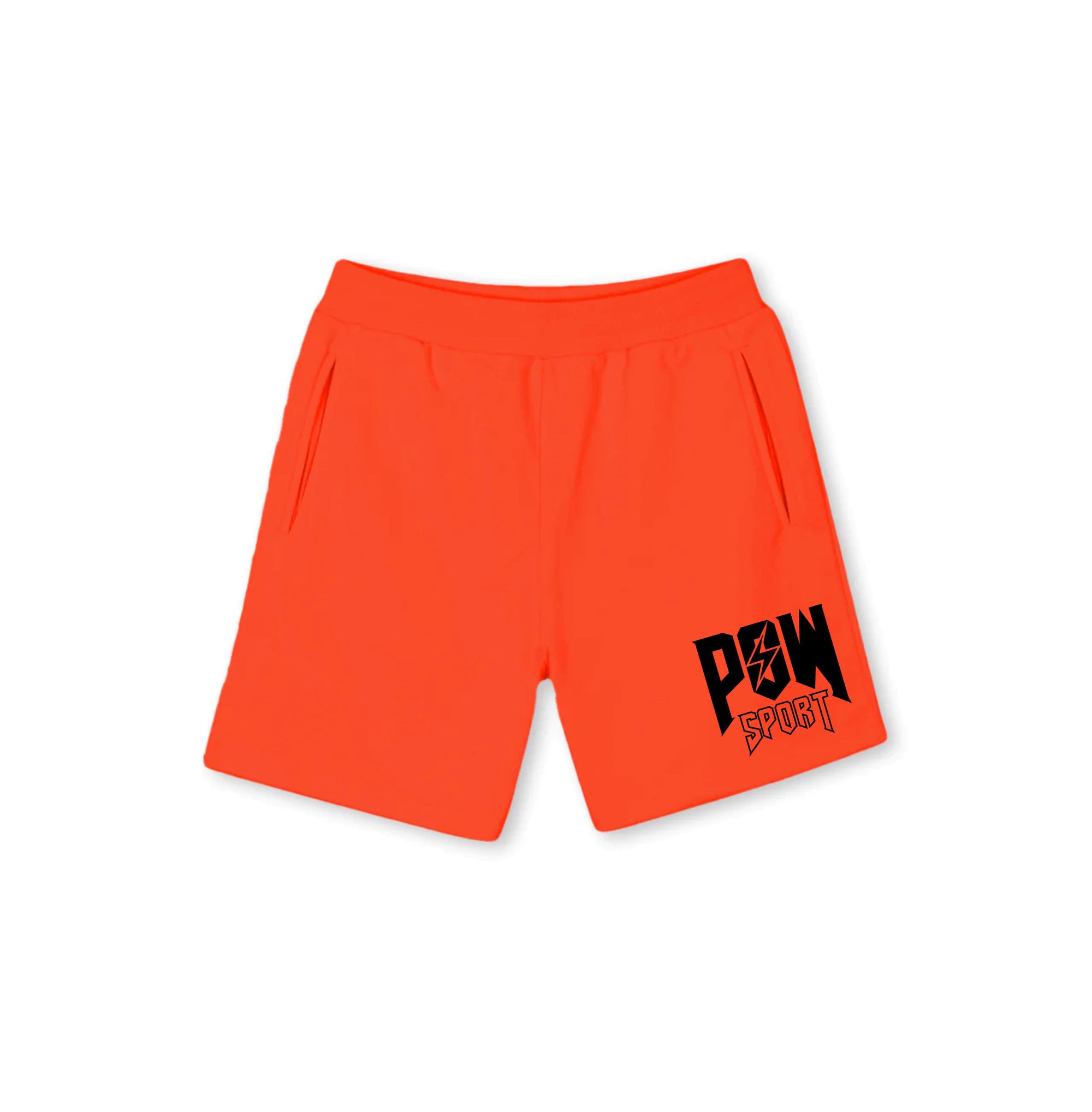POW-Sport sweatshorts orange wave