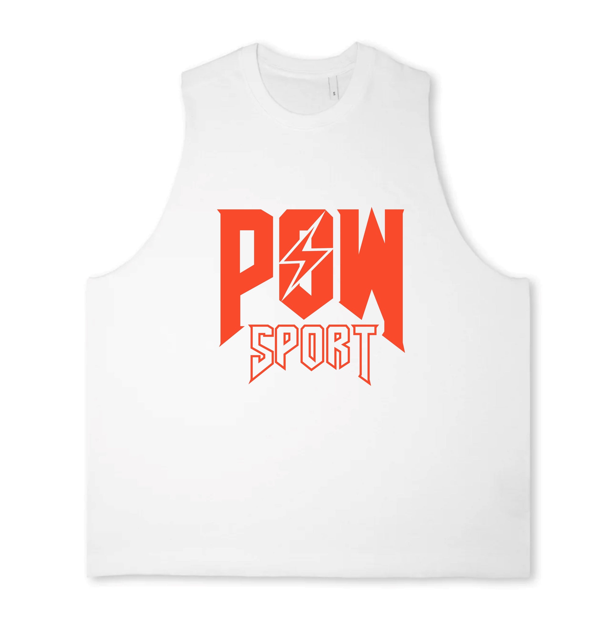 POW-Sport oversized vest orange wave