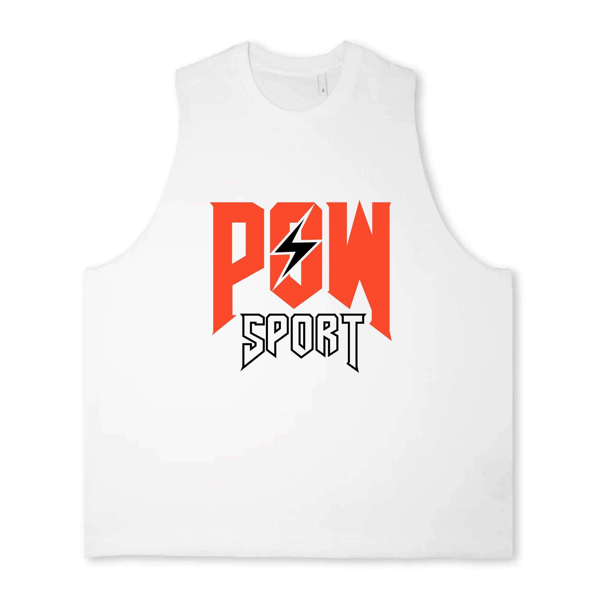 POW-Sport oversized vest orange wave