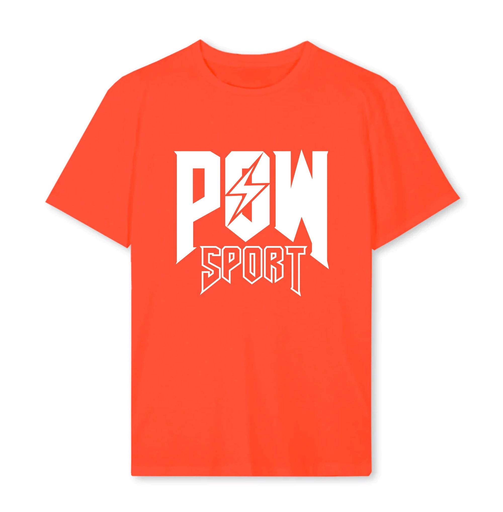 POW-Sport regular tee orange wave