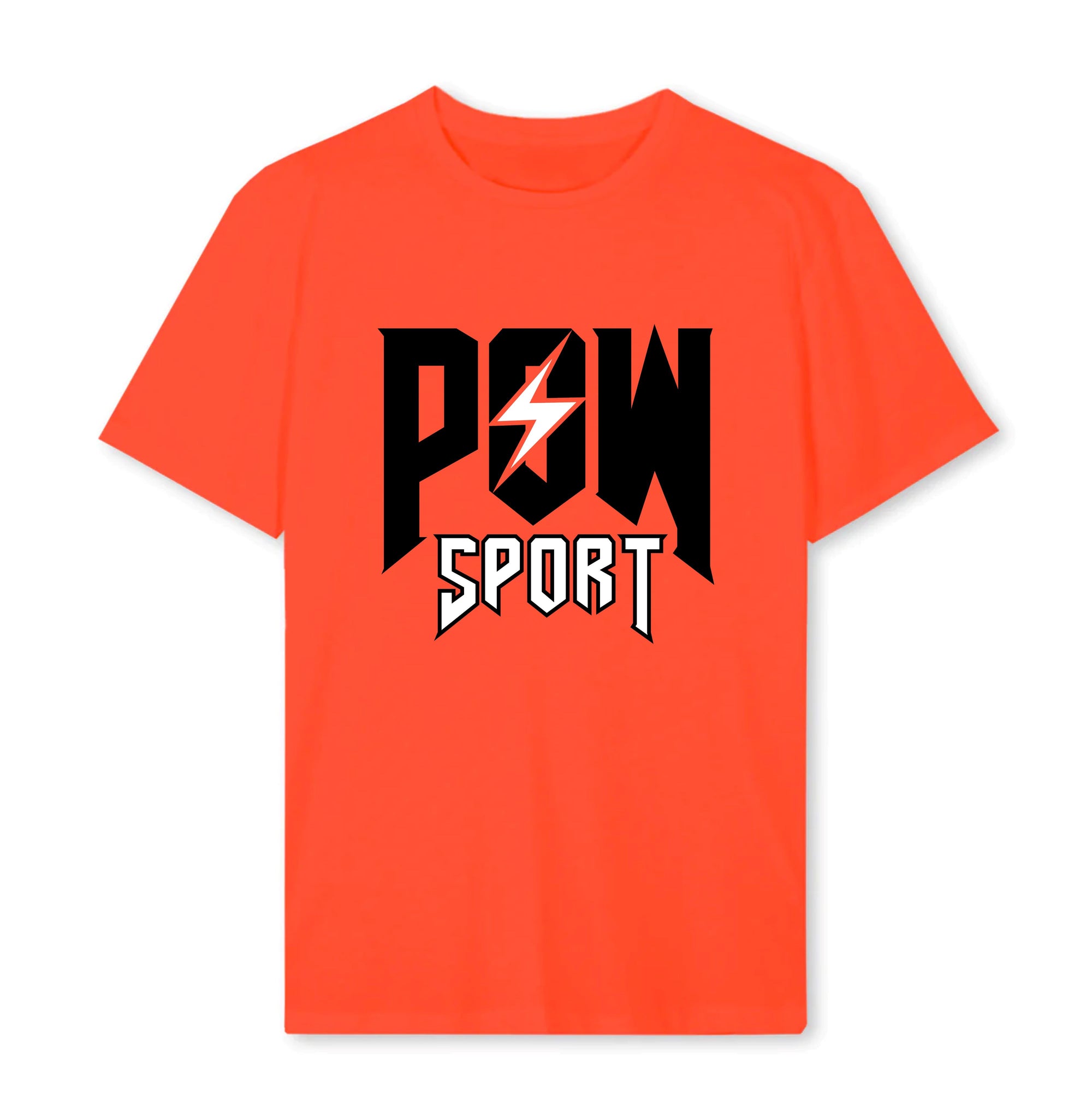 POW-Sport regular tee orange wave